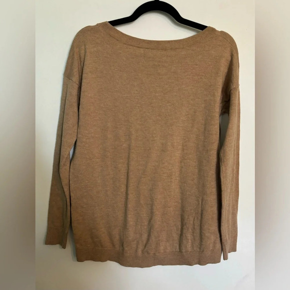 Gap Womens Camel Colored Sz XS Crewneck Wool Blend Long Sleeve Sweater - Picture 3 of 7